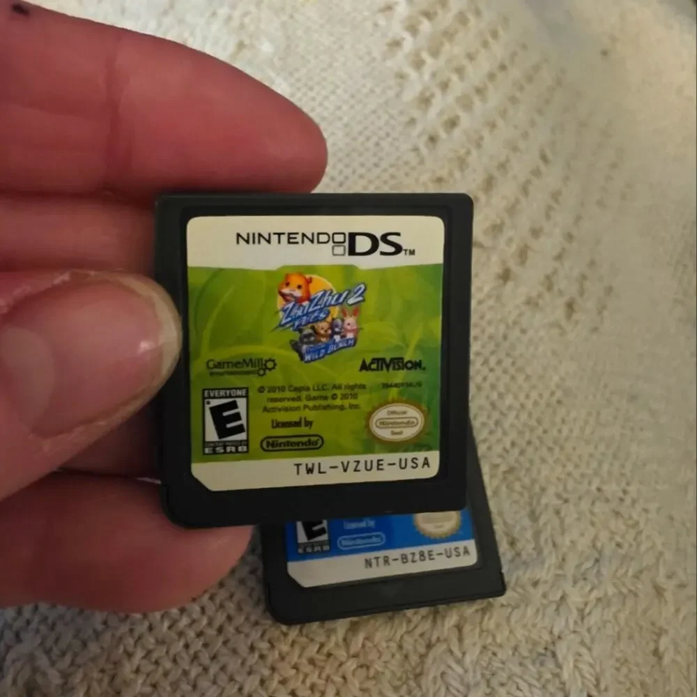 Nintendo DS Game Lot ZHU ZHU Puppies ZHu ZHU 2 Wild Bunch Tested